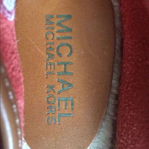 NWOT • Michael Kors Burnt Orange Espadrilles - Picture 3 of 4